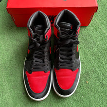 Load image into Gallery viewer, Jordan Satin Bred 1s Size 12W/10.5M
