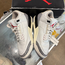 Load image into Gallery viewer, Jordan Reimagined White Cement 3s Size 9.5
