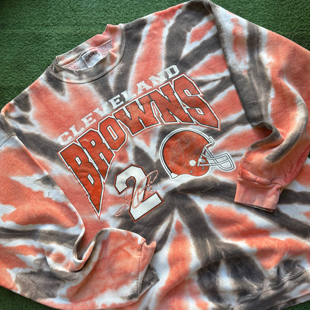 Vintage Cleveland Browns Tie Dye Crewneck Size XL