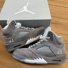 Load image into Gallery viewer, Jordan Wolf Grey 5s Size 10
