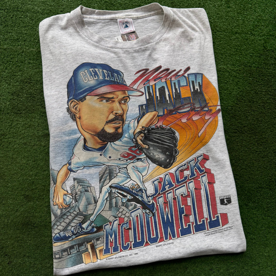 Vintage Cleveland Indians Jack McDowell Tee Size XL