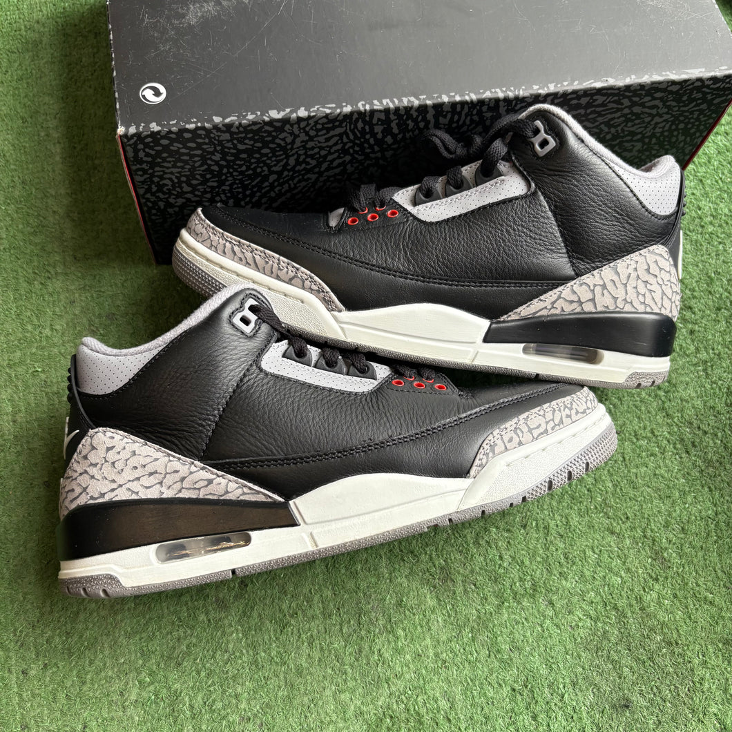Jordan 2024 Black Cement 3s Size 8