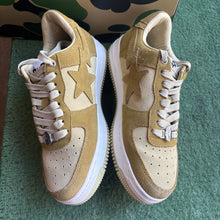 Load image into Gallery viewer, Bape Suede Yellow Bapestas Size 8
