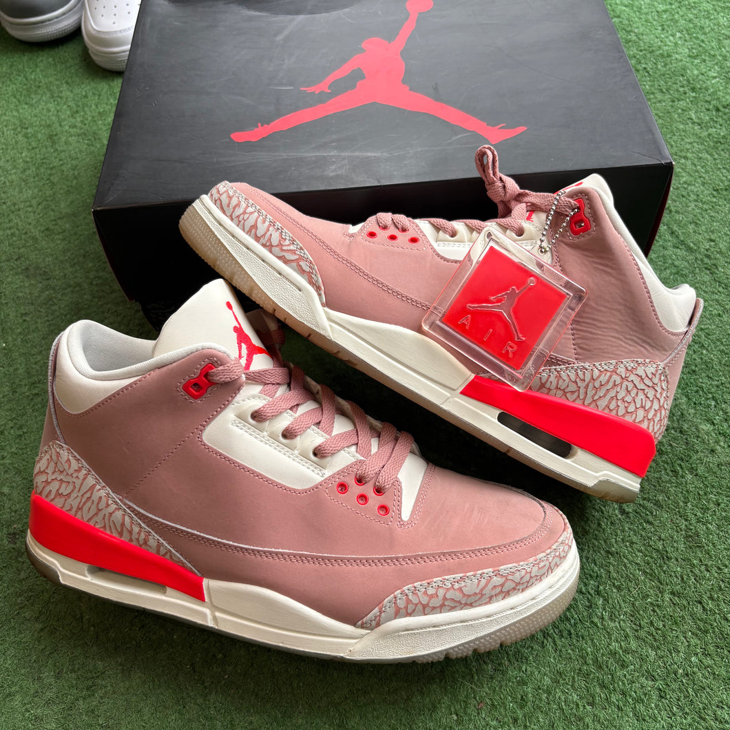 Jordan Rust Pink 3s Size 12W/10.5M