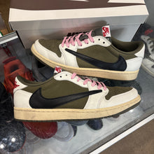 Load image into Gallery viewer, Jordan Travis Scott Medium Olive Low 1s Size 10.5
