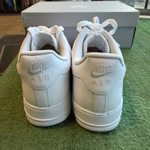 Load image into Gallery viewer, Nike All White Air Force 1s Size 10
