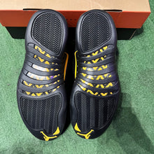 Load image into Gallery viewer, Jordan Black Taxi 12s Size 8
