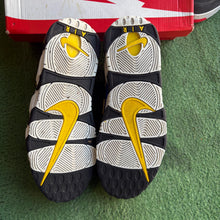 Load image into Gallery viewer, Nike Peace Love and Basketball Uptempos Size 11.5
