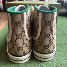 Load image into Gallery viewer, Gucci Tennis High Tops Size 9UK
