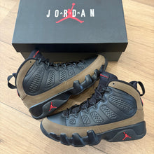 Load image into Gallery viewer, Jordan Olive 9s Size 5Y
