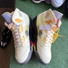 Load image into Gallery viewer, Jordan Off White Sail 5s Size 11

