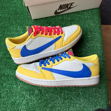 Load image into Gallery viewer, Jordan Travis Scott Canary Yellow Low 1s Size 9.5W/8M
