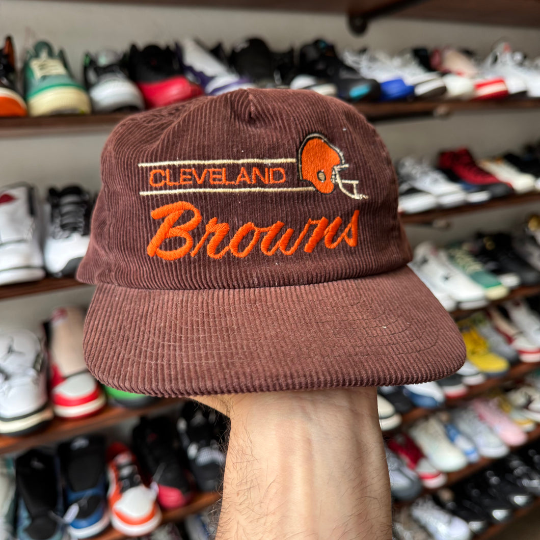 Vintage Cleveland Browns Corduroy Snapback Hat