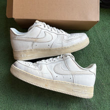 Load image into Gallery viewer, Nike Dirty Triple White Air Force 1s Size 12
