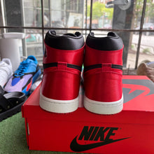 Load image into Gallery viewer, Jordan Satin Bred 1s Size 12W/10.5M

