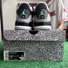 Load image into Gallery viewer, Jordan Green Glow 3s Size 10.5
