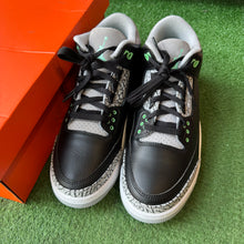 Load image into Gallery viewer, Jordan Green Glow 3s Size 10.5
