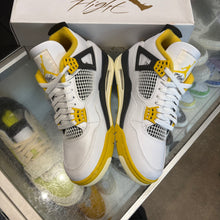 Load image into Gallery viewer, Jordan Vivid Sulfur 4s Size 9.5W/8M
