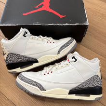 Load image into Gallery viewer, Jordan Reimagined White Cement 3s Size 9
