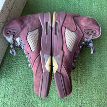 Load image into Gallery viewer, Jordan Burgundy 5s Size 10.5
