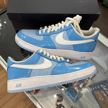 Load image into Gallery viewer, Nike Psychic Blue Patent Air Force 1s Size 13
