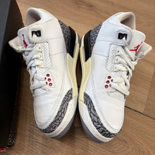 Load image into Gallery viewer, Jordan White Cement 3s Size 4Y
