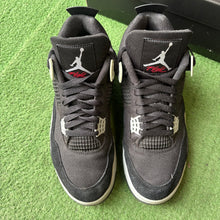 Load image into Gallery viewer, Jordan Black Canvas 4s Size 10
