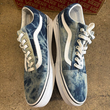 Load image into Gallery viewer, Vans Bleached Denim Old Skools Size 9
