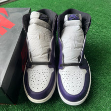 Load image into Gallery viewer, Jordan Court Purple 1s Size 10.5
