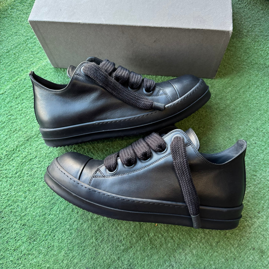 Rick Owens Jumbo Laced Low Sneakers Size 45