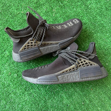 Load image into Gallery viewer, Adidas Pharrell Black Human Race NMDs Size 7
