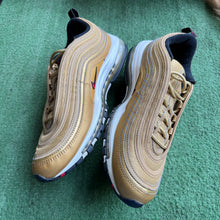 Load image into Gallery viewer, Nike Metallic Gold Air Max 97s Size 12
