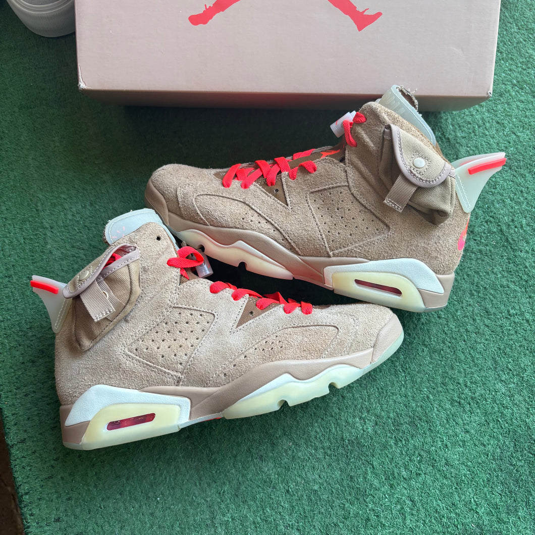 Jordan Travis Scott British Khaki 6s Size 8