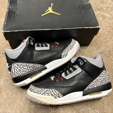 Load image into Gallery viewer, Jordan Black Cement 3s Size 6Y
