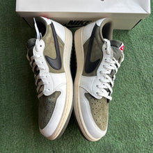 Load image into Gallery viewer, Jordan Travis Scott Medium Olive Low 1s Size 12
