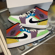 Load image into Gallery viewer, Jordan Multi Color Mids Size 12W/10.5M
