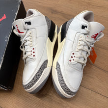 Load image into Gallery viewer, Jordan Reimagined White Cement 3s Size 10
