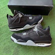 Load image into Gallery viewer, Jordan Black Canvas 4s Size 11.5
