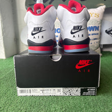 Load image into Gallery viewer, Jordan Fire Red 5s Size 7Y
