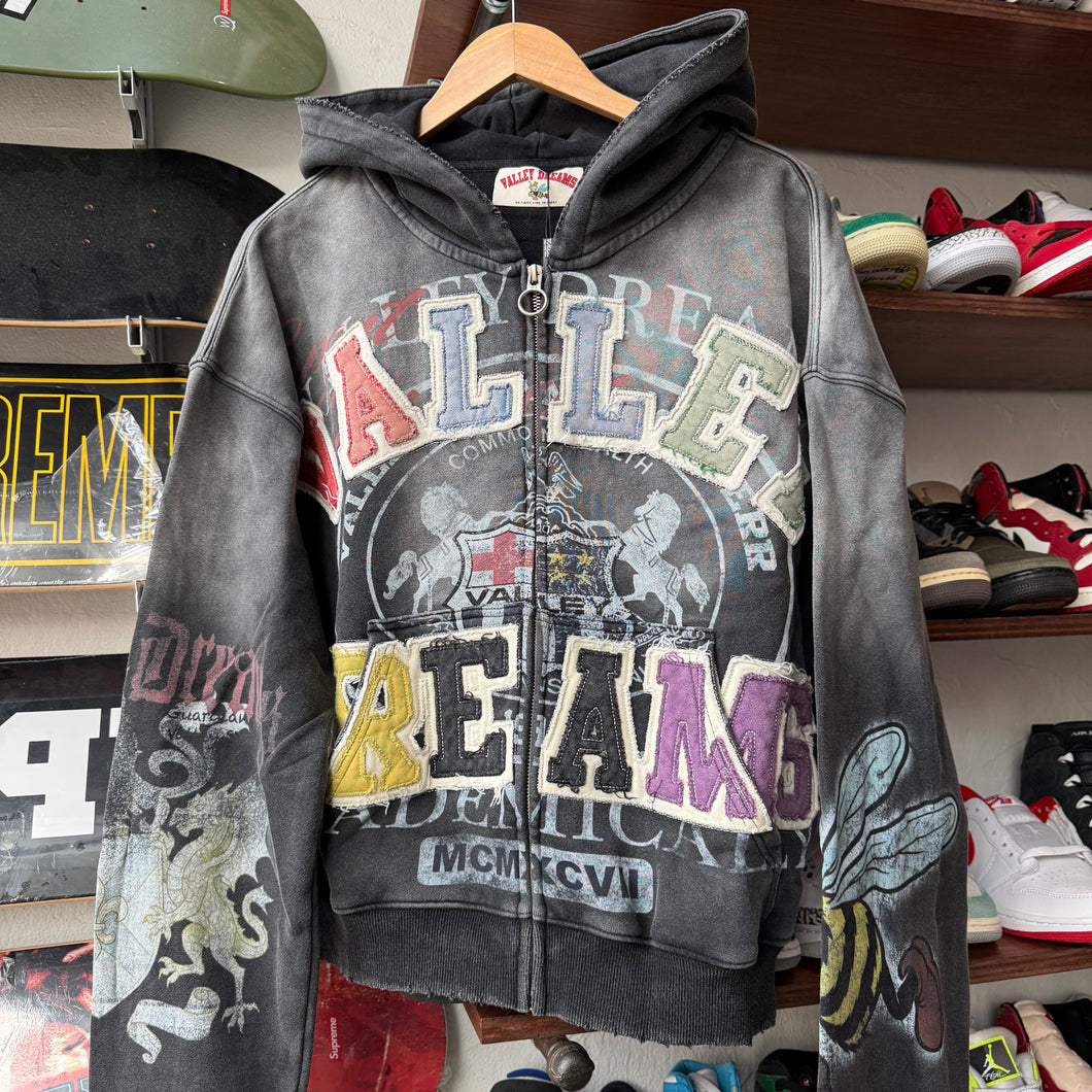 Vale Zip Up Hoodie Size M