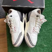 Load image into Gallery viewer, Jordan Reimagined White Cement 3s Size 9.5
