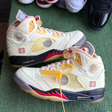 Load image into Gallery viewer, Jordan Off White Sail 5s Size 11
