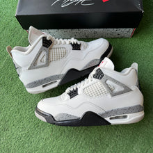Load image into Gallery viewer, Jordan White Cement 4s Size 7.5
