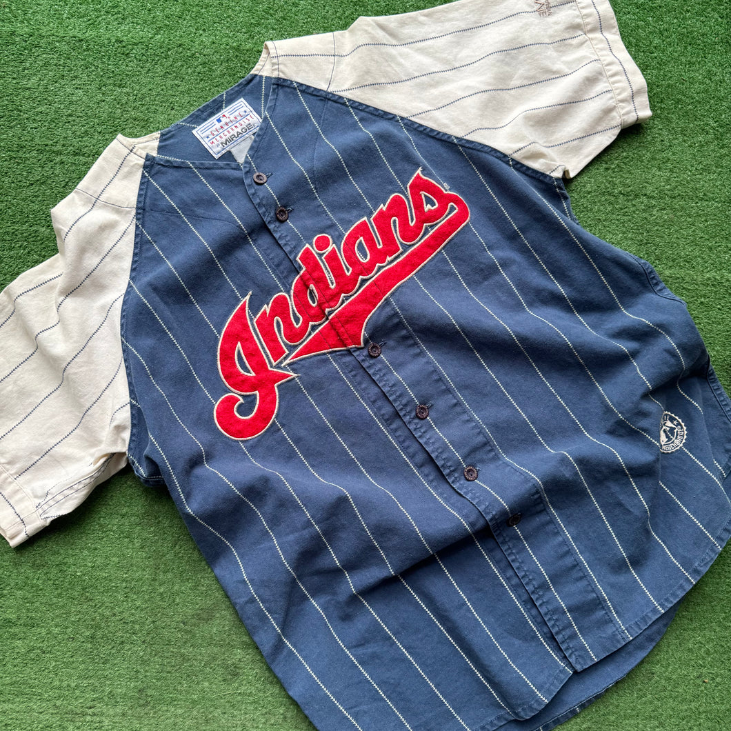 Vintage Cleveland Indians Mirage Jersey Size M