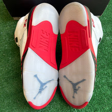 Load image into Gallery viewer, Jordan Black Tongue Fire Red 5s Size 14
