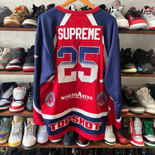 Load image into Gallery viewer, Supreme Rhinestone Hockey Jersey Size M
