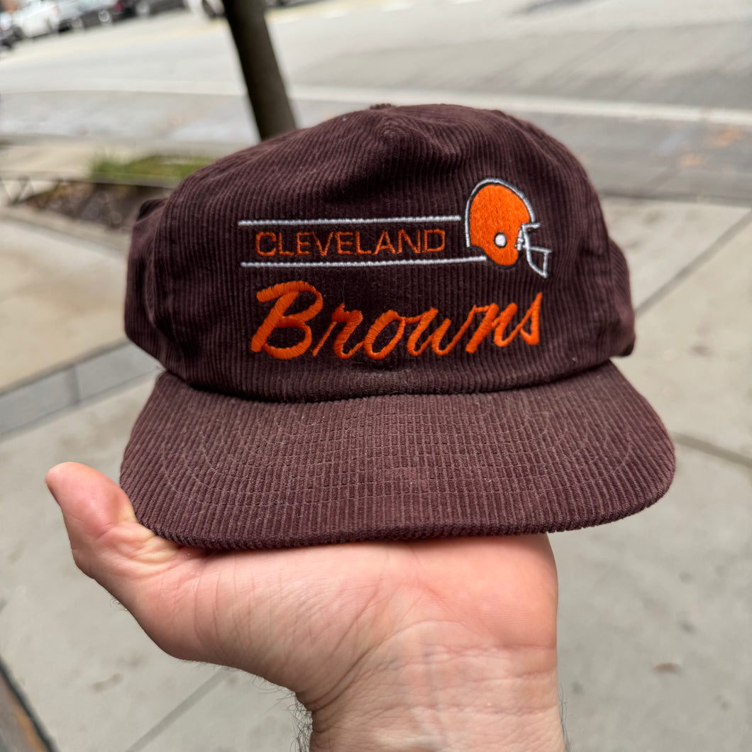 Vintage Cleveland Browns Corduroy Snapback Hat