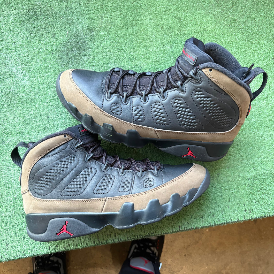 Jordan Olive 9s Size 9.5