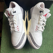 Load image into Gallery viewer, Jordan Reimagined White Cement 3s Size 10.5
