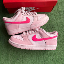 Load image into Gallery viewer, Nike Triple Pink Low Dunks Size 6Y
